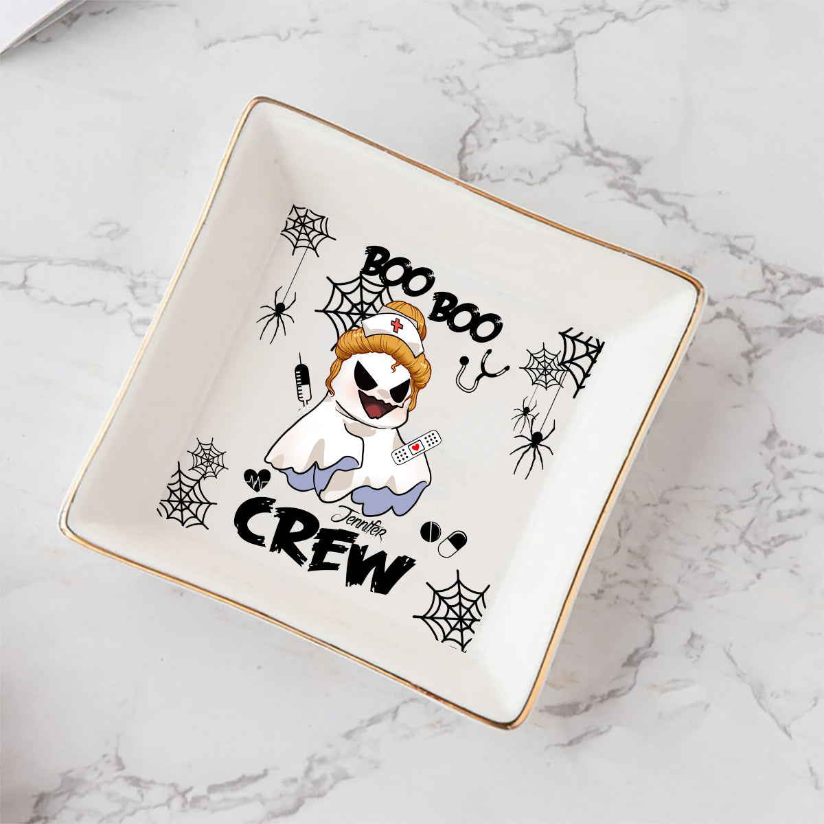 Boo Boo Crew - Personalized Nurse Jewelry Dish