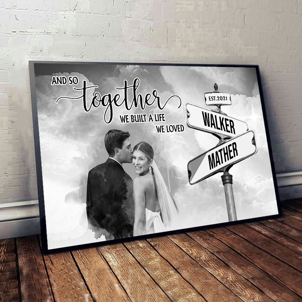 And So Together - Personalized Husband And Wife Canvas And Poster
