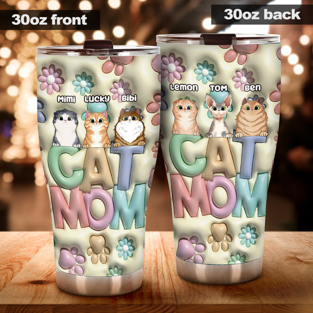 Cat Mom - Personalized Cat Tumbler