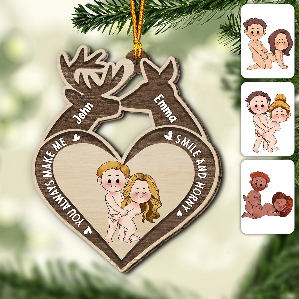 You Make Me Smile - Personalized Hunting Ornament