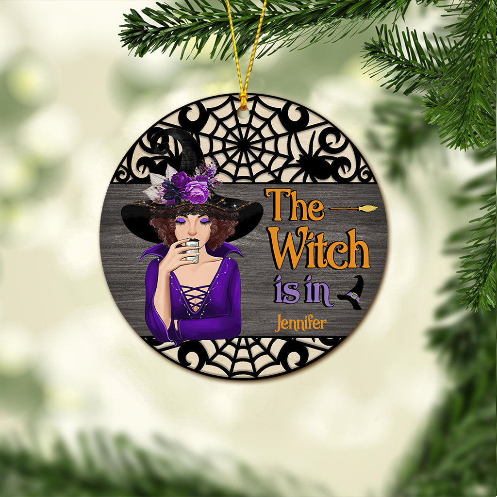 The Witch Is In - Personalized Witch Ornament
