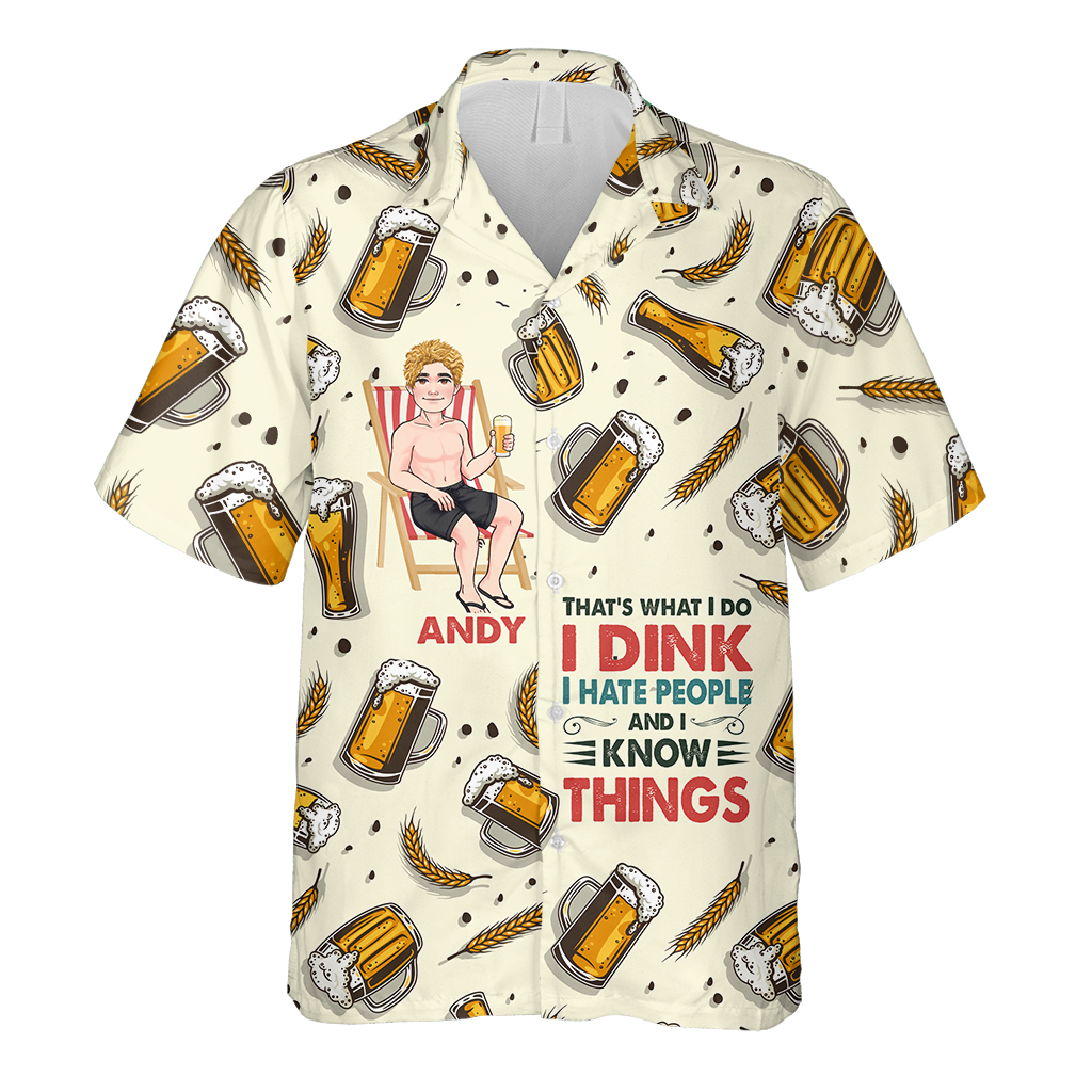 That's What I Do - Personalized Sea Lover Hawaiian Shirt