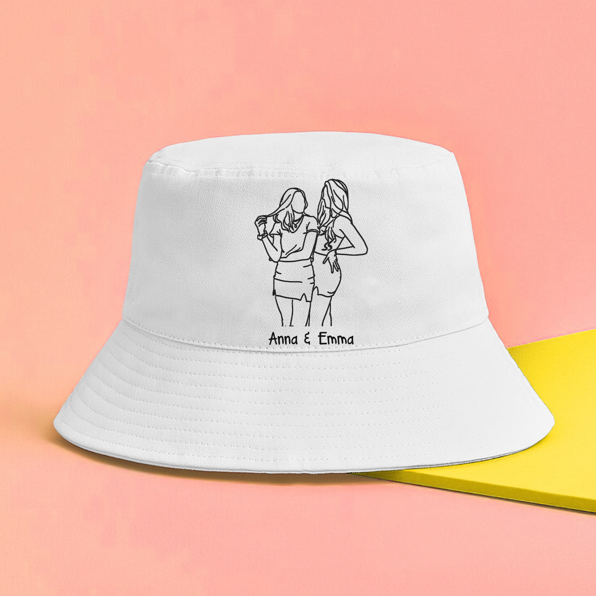 Custom Photo - Personalized granddaughter Embroidered Bucket Hat