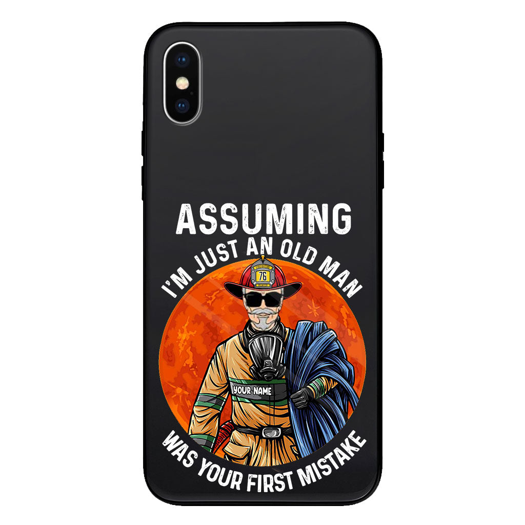 Your Mistake - Personalized Firefighter Clear Phone Case