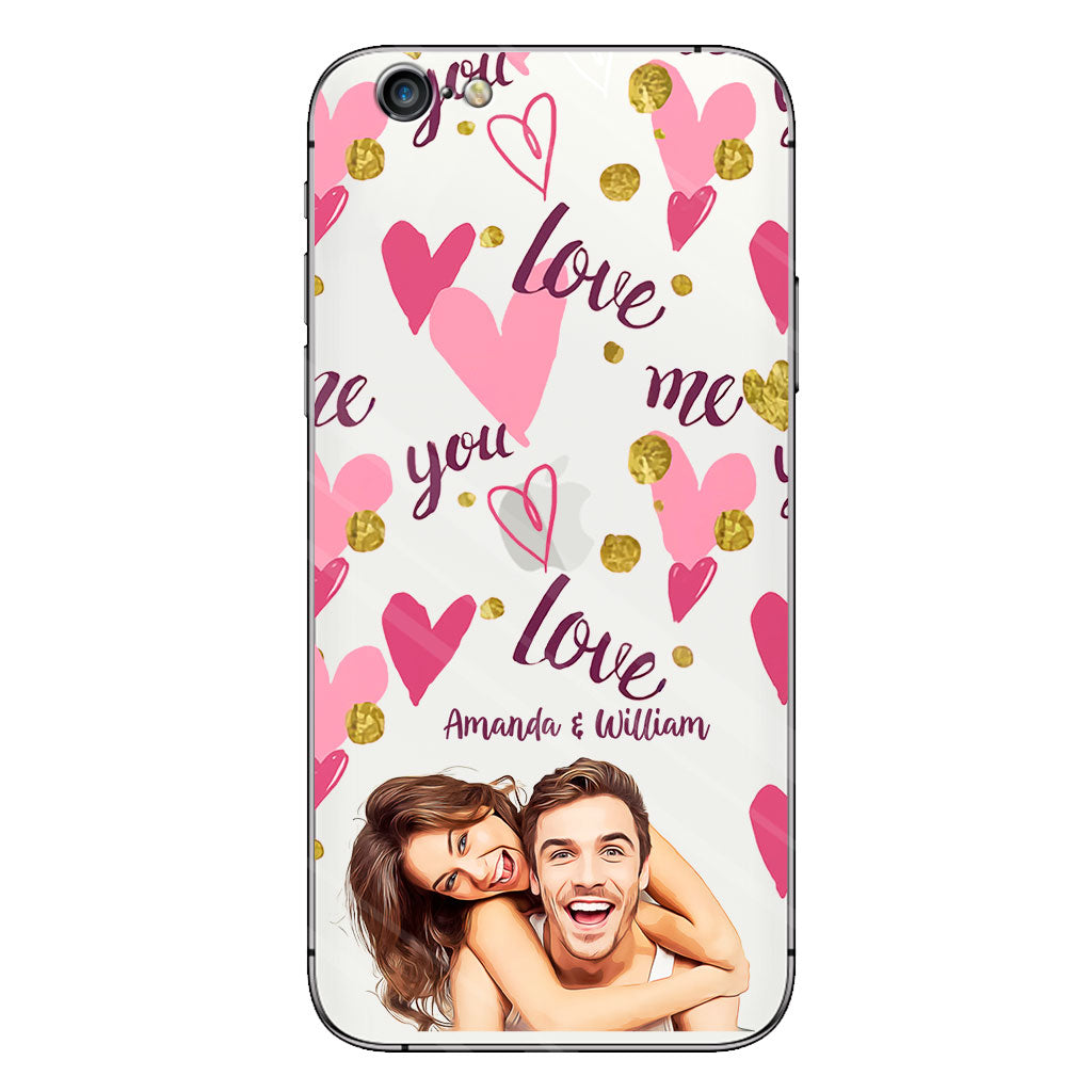 I'm Yours - Personalized Couple Clear Phone Case