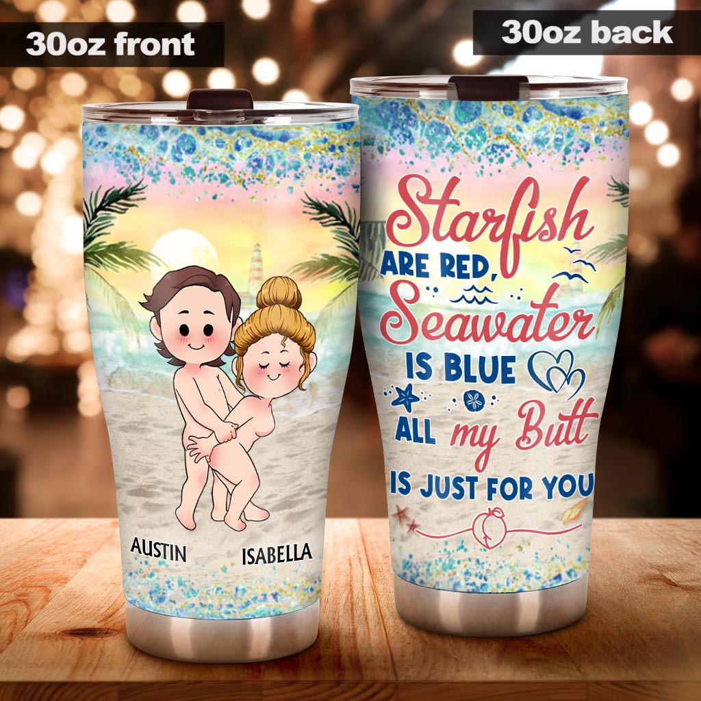 Just For You - Personalized Couple Tumbler
