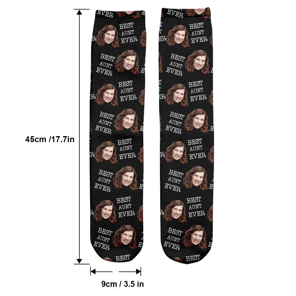 Custom Face - Personalized Aunt Socks