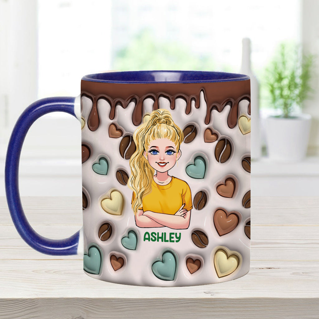 Caffeine Queen - Personalized Coffee Accent Mug