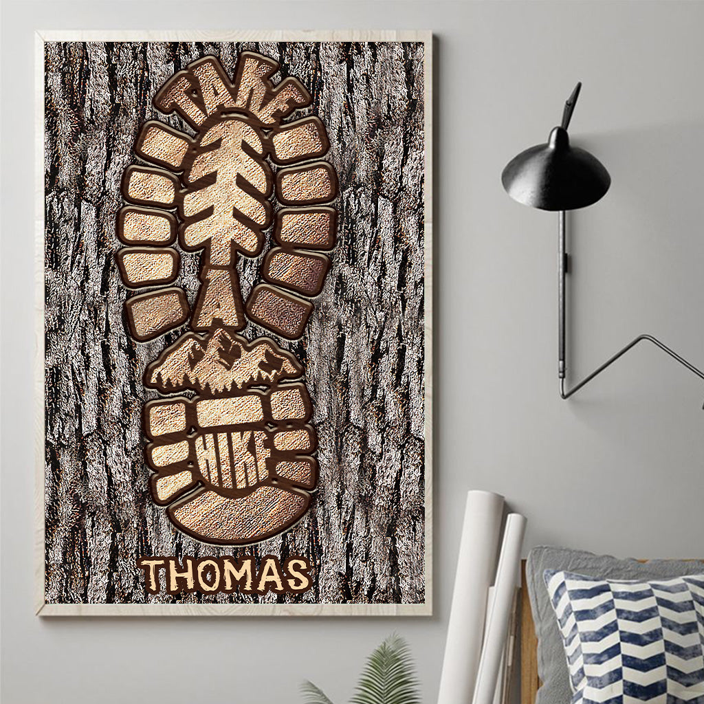 Take A Hike - Personalized Hiking Canvas And Poster