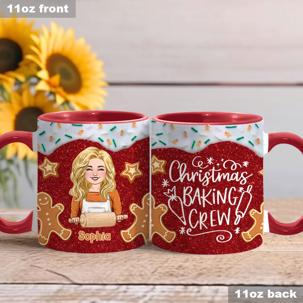 Christmas Baking Crew - Personalized Baking Accent Mug