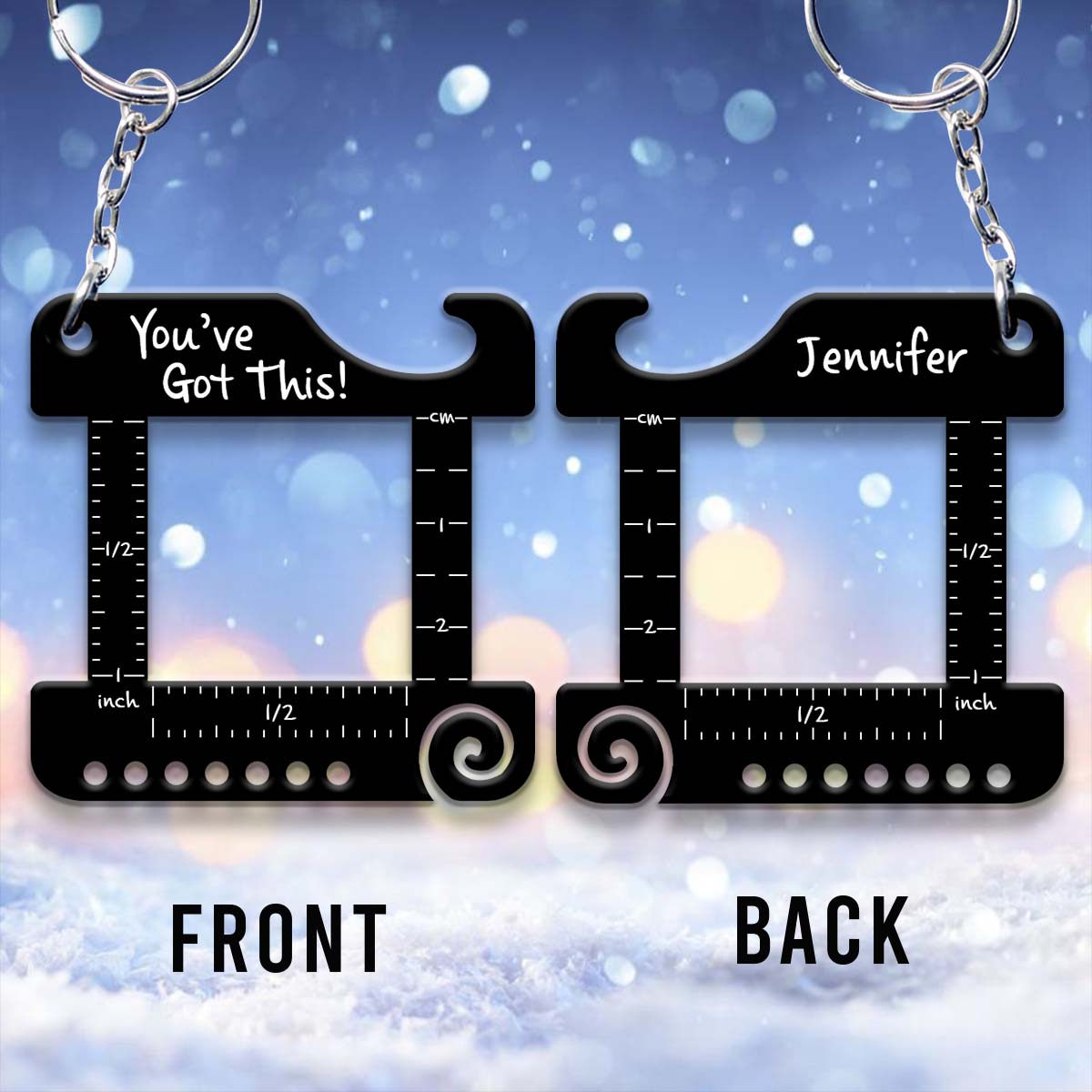 You’ve Got This! - Personalized Knitting Keychain