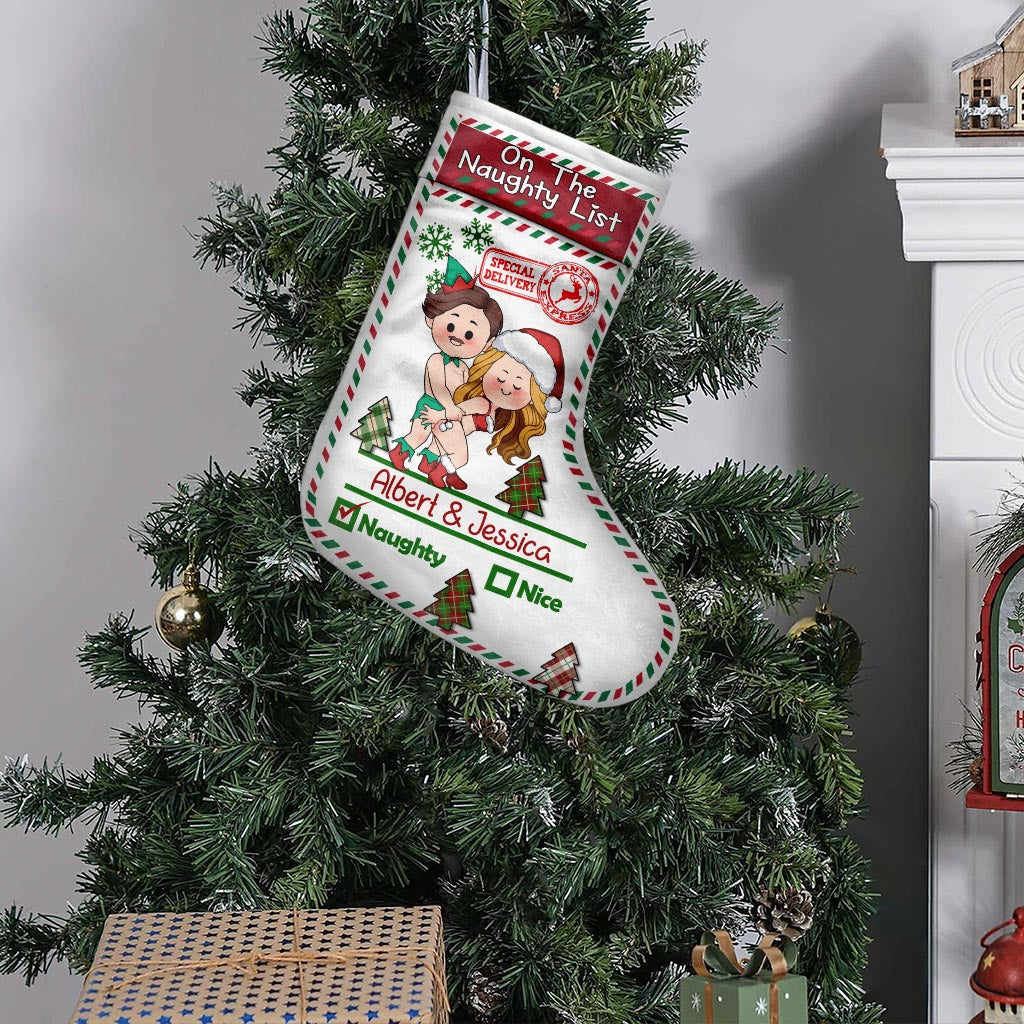 North Pole Mail Service - Personalized Couple Christmas Stockings
