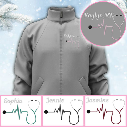 Nurse Life - Personalized Nurse Zip Jacket