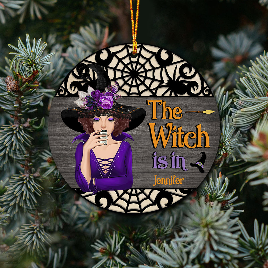 The Witch Is In - Personalized Witch Ornament