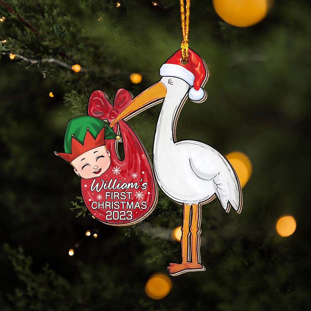 Baby First Christmas - Personalized Newborn Ornament