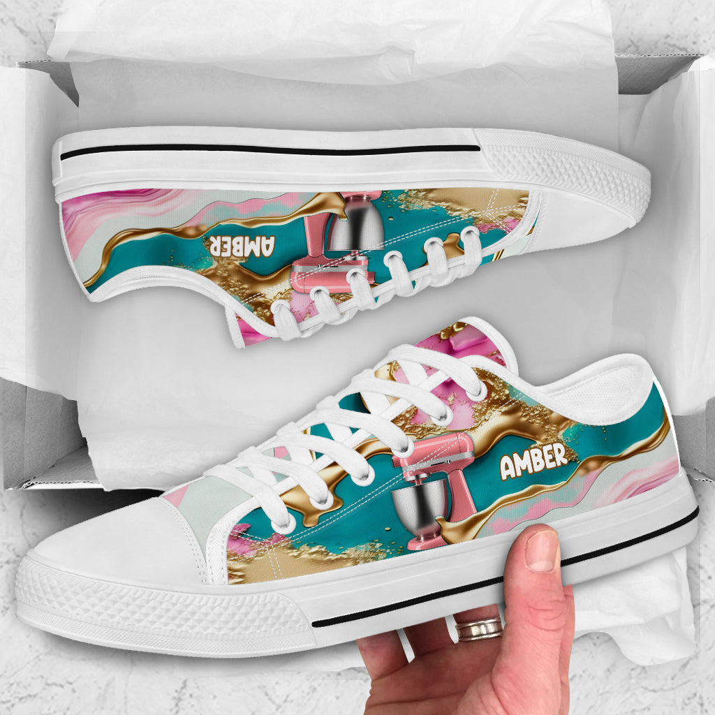 Love Baking - Personalized Baking Low Top Shoes