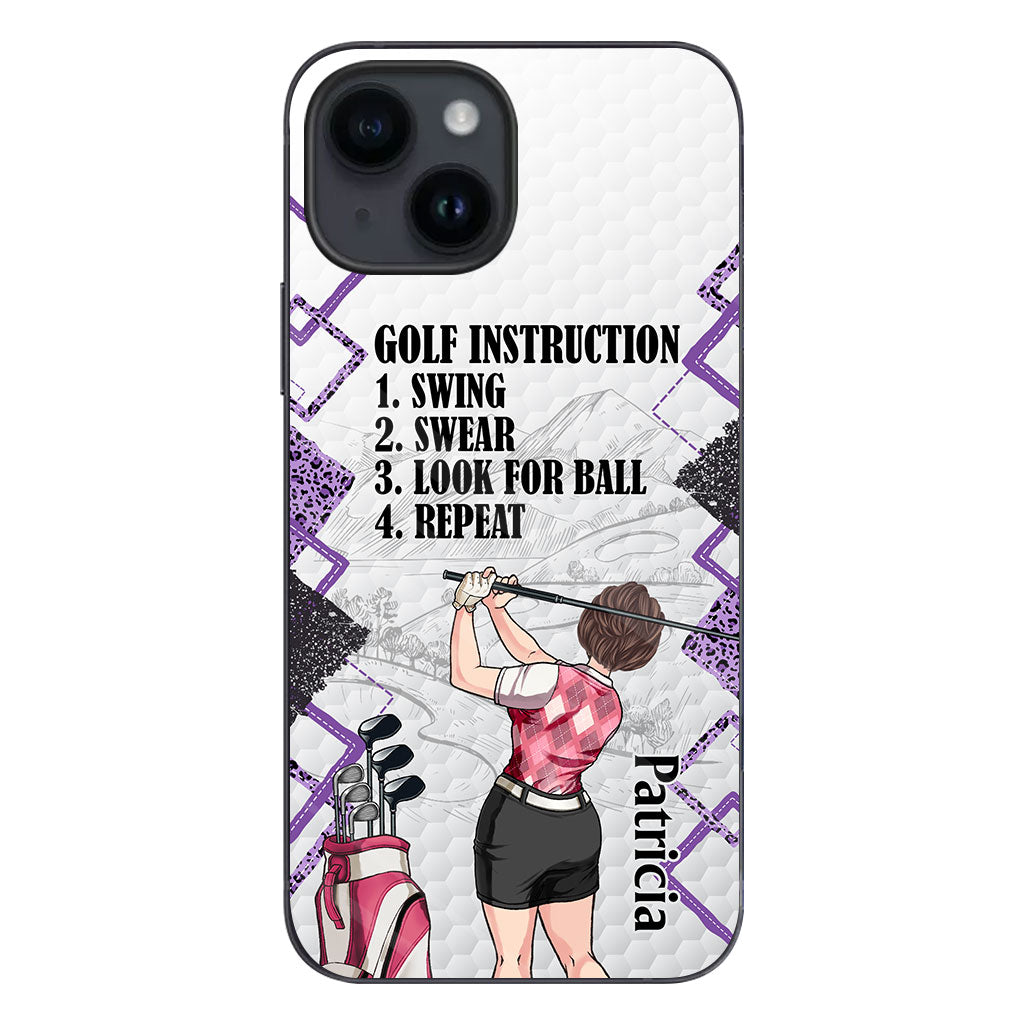 Just A Girl - Golf gift for her, wife, mom, grandma, girlfriend - Personalized Phone Case