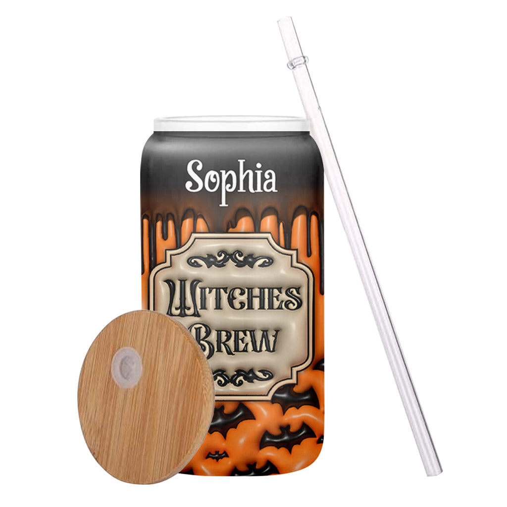 Witches Brew - Personalized Witch Can Glass