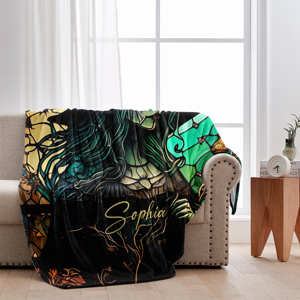 Mysterious Witch - Personalized Witch Blanket