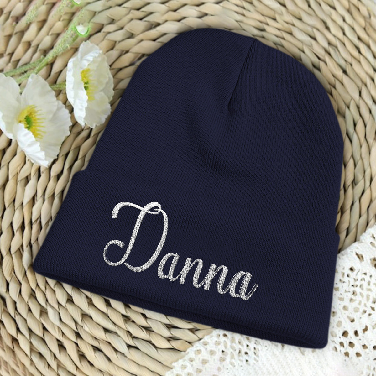 Custom Name - Personalized Bestie Embroidered Beanie