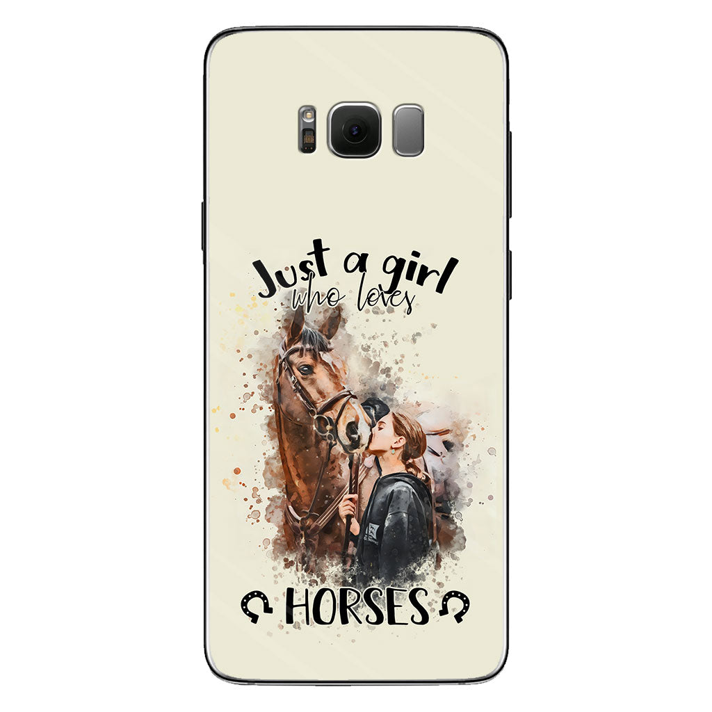 Just A Girl Who Loves Horses - Personalized Horse Phone Case