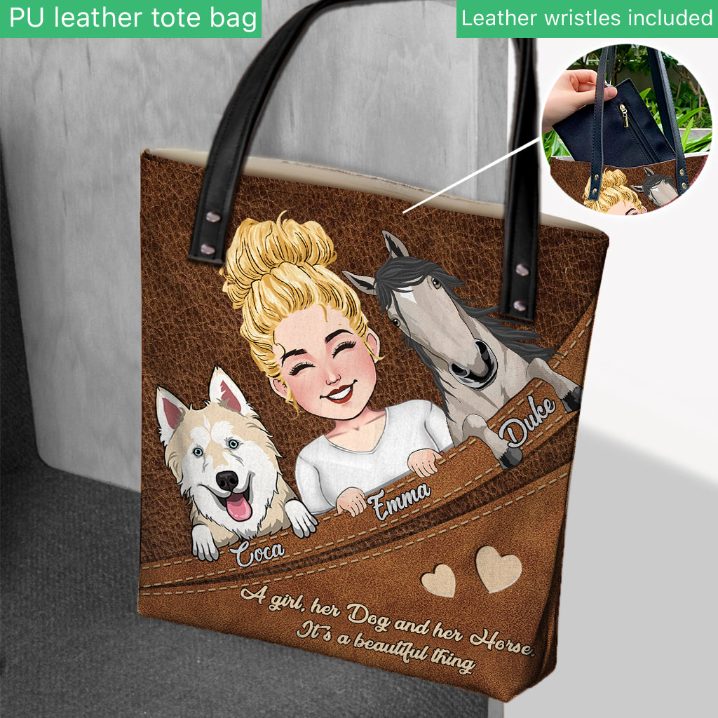 What A Beautiful Thing - Personalized Horse Tote Bag