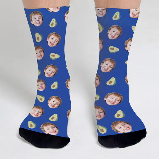 Funny Icon Pattern - Personalized grandson Socks