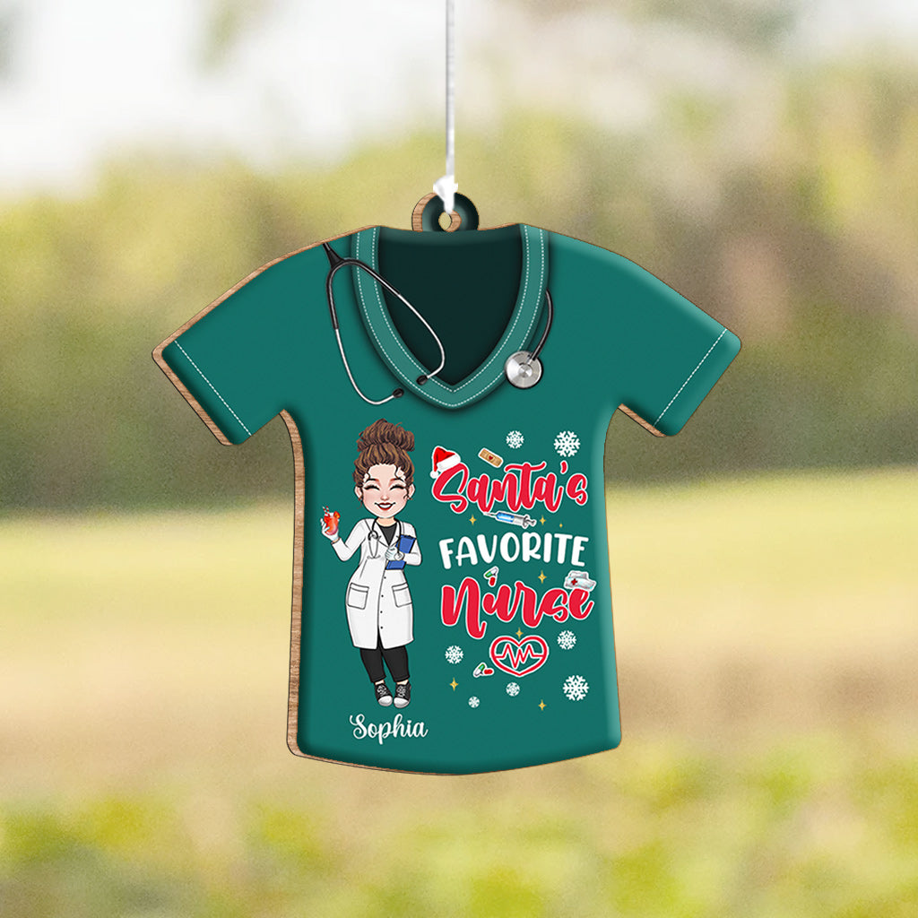 Santa's Favorite Nurse - Personalized Nurse Wind Chime