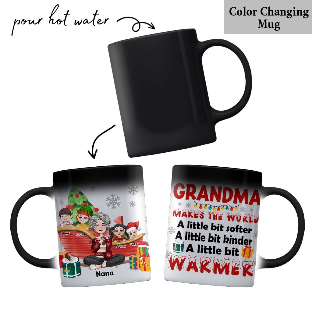 Grandma Make The World Warmer - Personalized Grandma Mug
