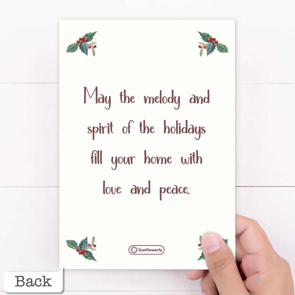 Merry Christmas - Personalized Family Greeting Card