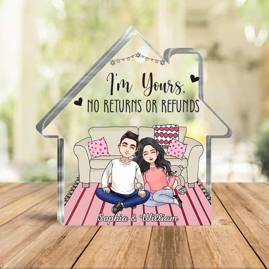 And So Together They Built A Life They Loved - Personalized Couple Custom Shaped Acrylic Plaque