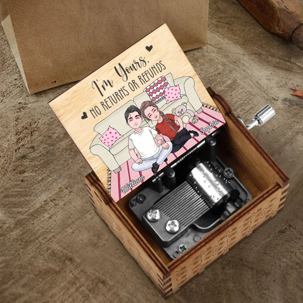 And So Together They Built A Life They Loved - Couple gift for husband, wife, boyfriend, girlfriend - Personalized Hand Crank Music Box
