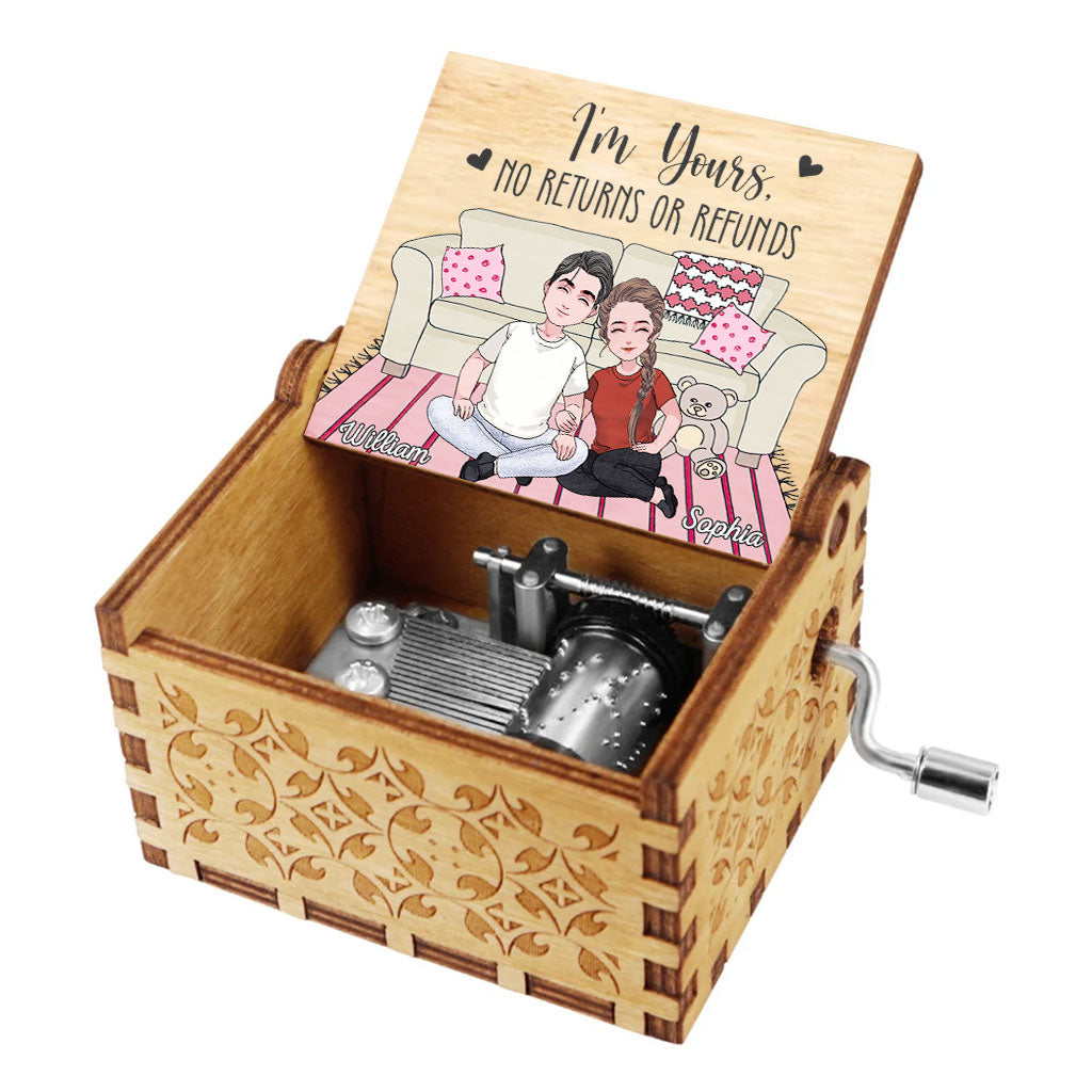 And So Together They Built A Life They Loved - Couple gift for husband, wife, boyfriend, girlfriend - Personalized Hand Crank Music Box