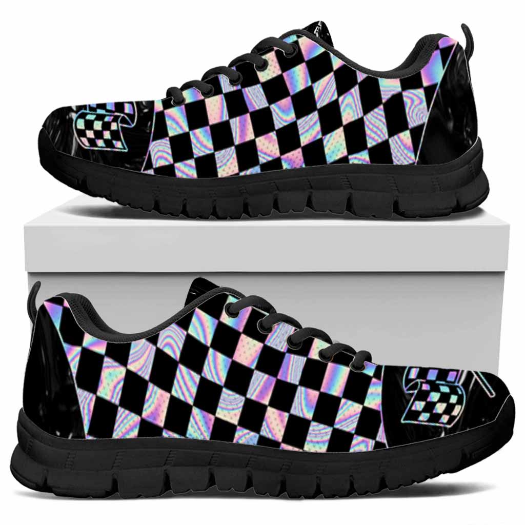 Racing Checkered Hologram Sneakers