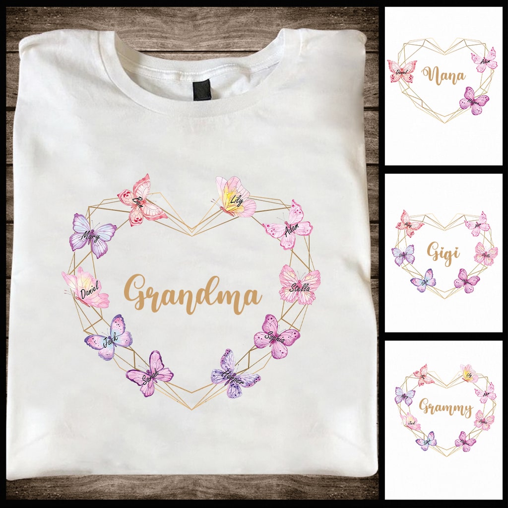 Grandma Mama - Personalized Mother's Day Grandma T-shirt and Hoodie