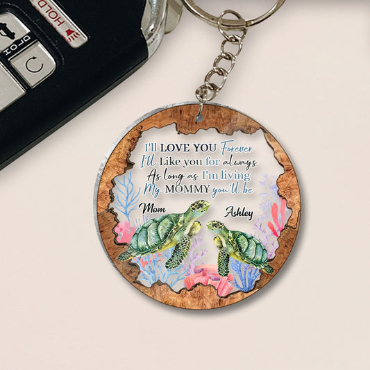 My Mommy You'll Be - Personalized Mother's Day Mother Keychain (Printed On Both Sides)