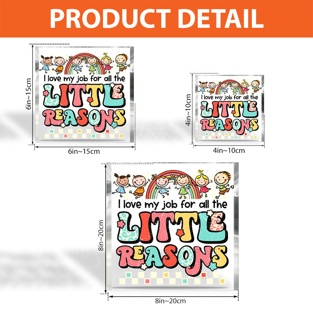 I Love My Job For All The Little Reasons - Personalized Teacher Custom Shaped Acrylic Plaque