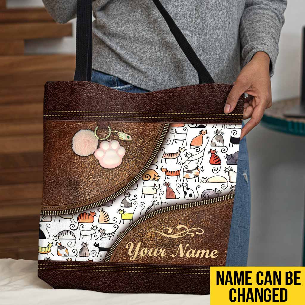 Cats Rule The World Personalized Tote Bag