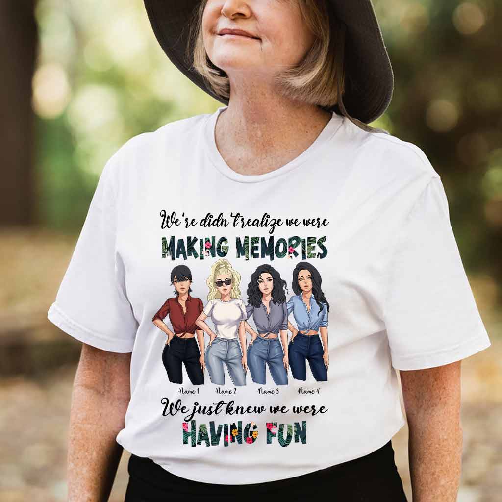 Besties Having Fun Making Memories - Personalized T-shirt and Hoodie
