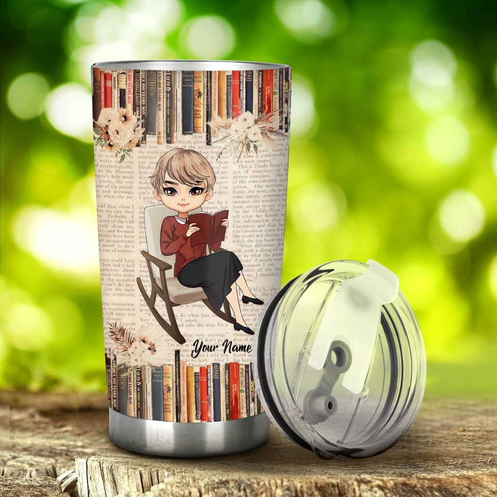 I'm Retired Reading Books Is My Job - Personalized Tumbler