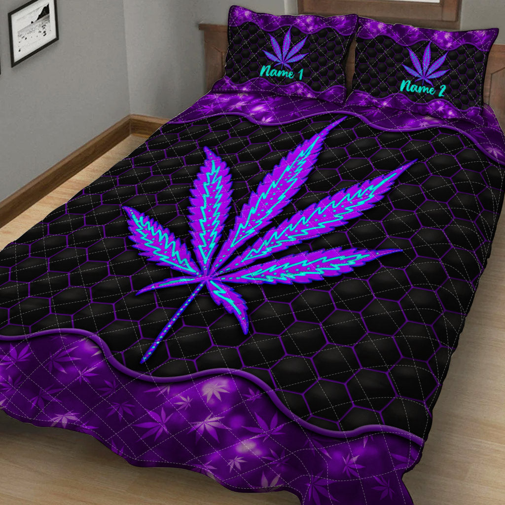 It's 420 Somewhere - Personalized Weed Quilt Set