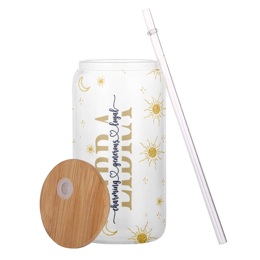 Galaxy Zodiac - Personalized Horoscope Can Glass