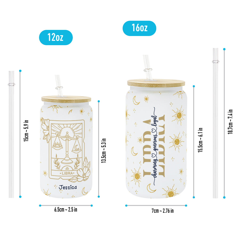 Galaxy Zodiac - Personalized Horoscope Can Glass