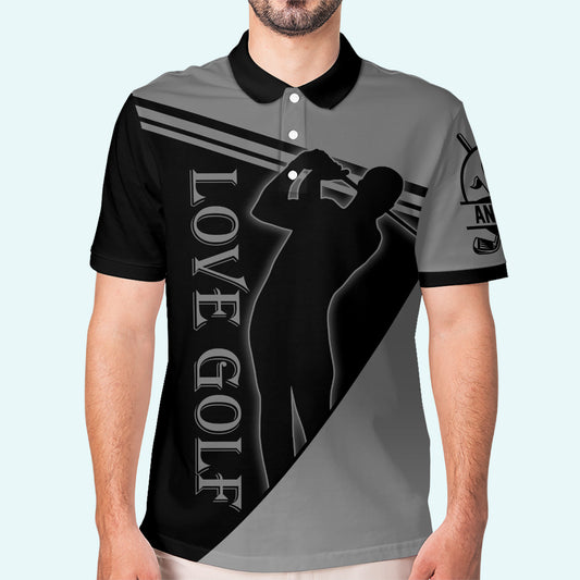 Love Golf - Personalized Golf Polo Shirt