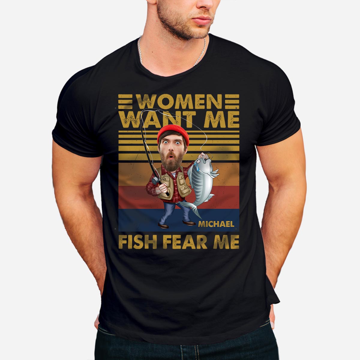 Woman Want Me, Fish Fear Me - Personalized Fishing T-shirt and Hoodie