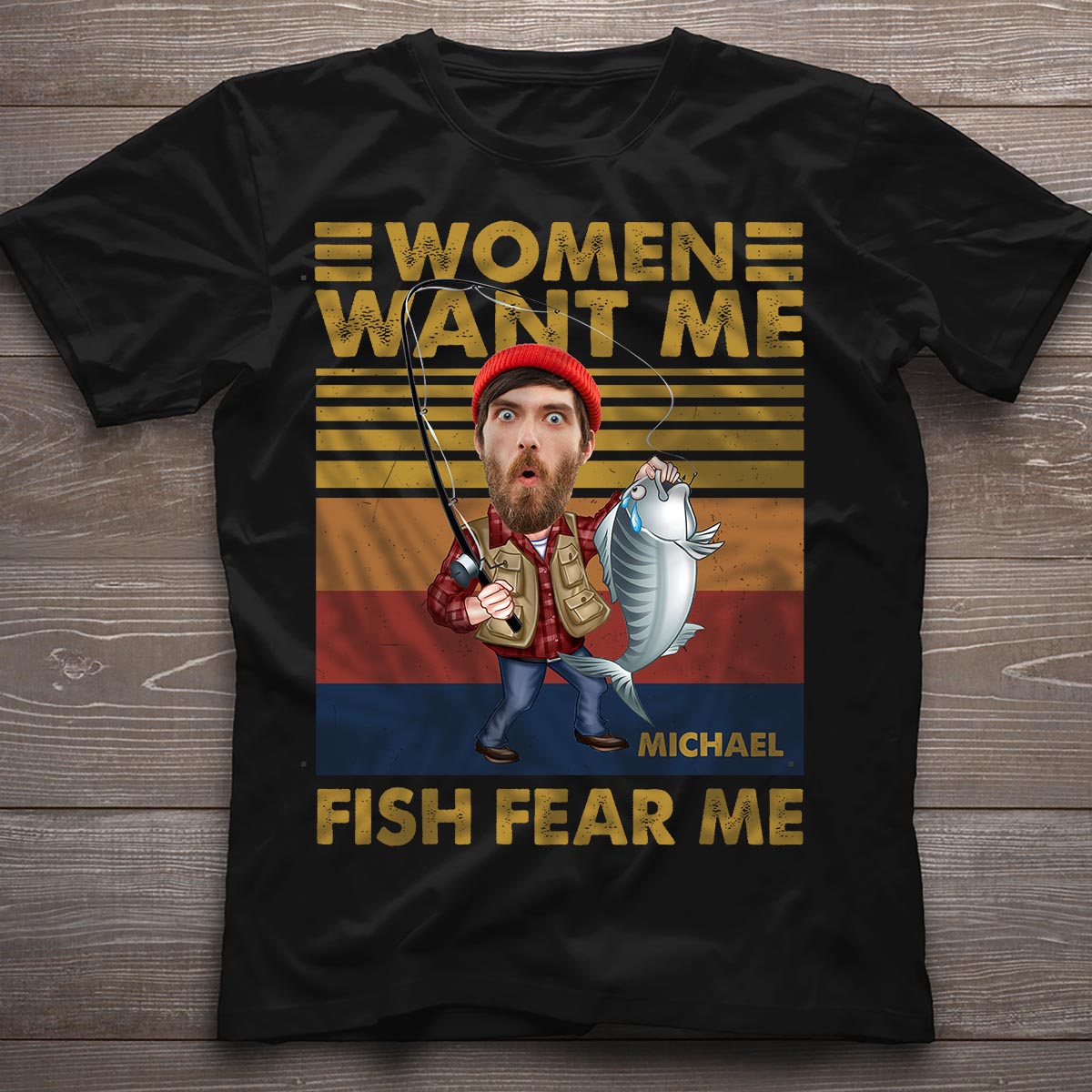 Woman Want Me, Fish Fear Me - Personalized Fishing T-shirt and Hoodie