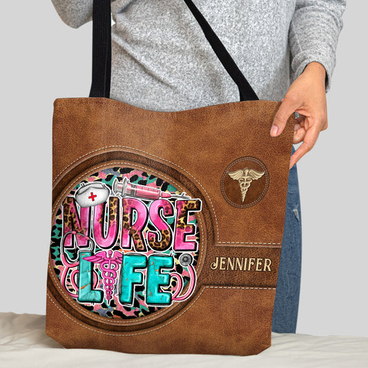 Nurse Life - Personalized Nurse Tote Bag