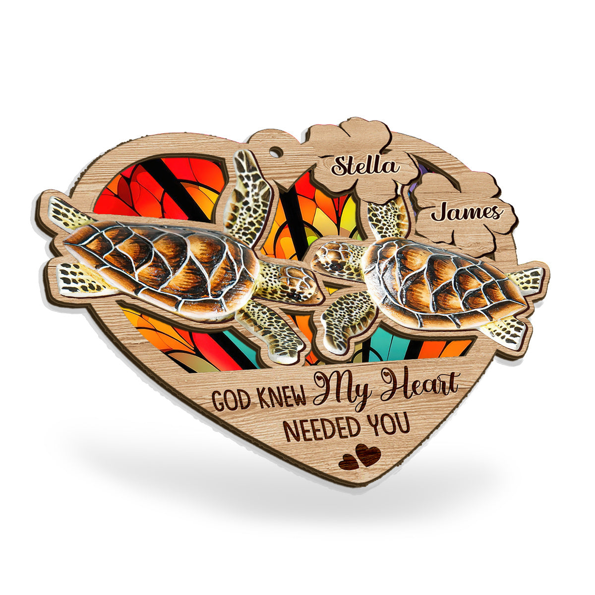 So Many In The Sea - Personalized Turtle Suncatcher