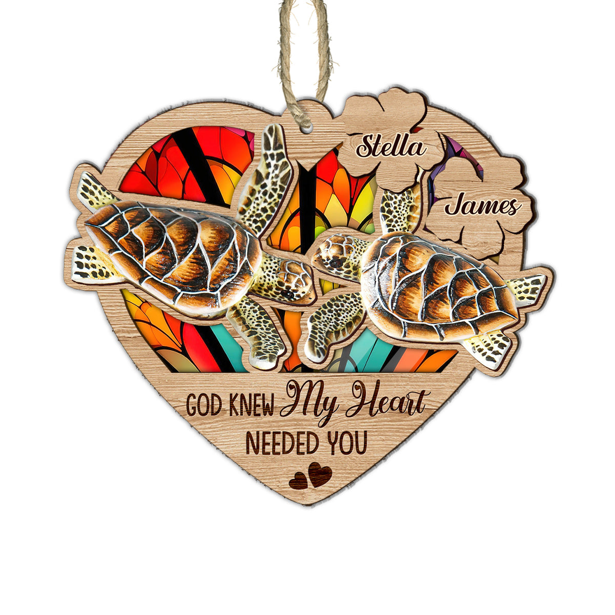 So Many In The Sea - Personalized Turtle Suncatcher