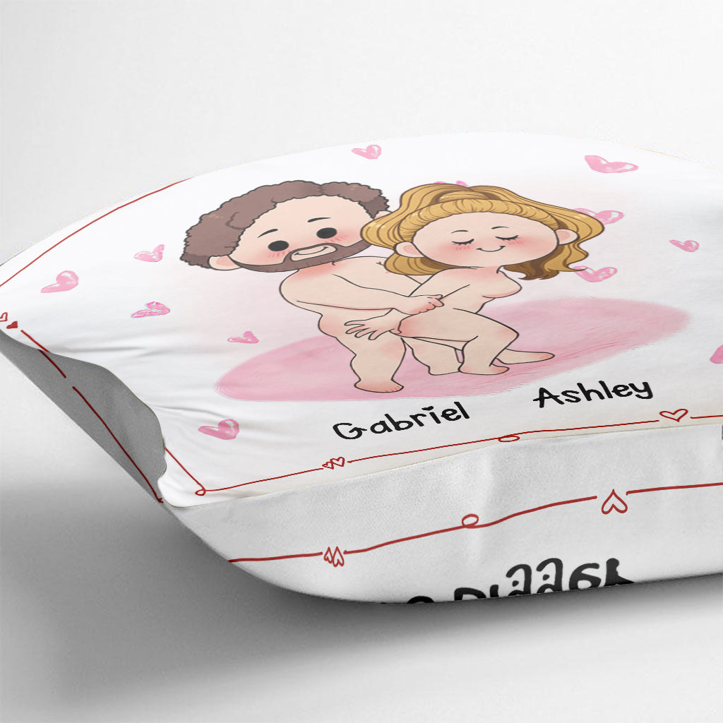 I Love You With All My Butt - Personalized Couple Throw Pillow